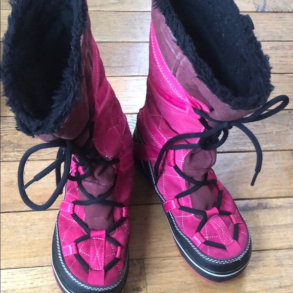 Sorel Pink and Brown Winter Boots - Picture 5 of 6
